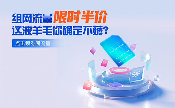 組網(wǎng)流量限時半價！你還在等什么？