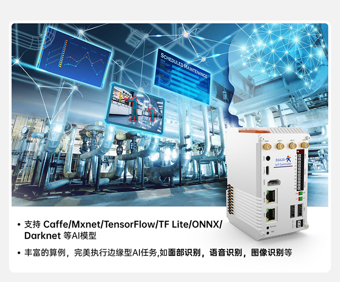 物聯(lián)網控制器EG628 支持視頻AI模型